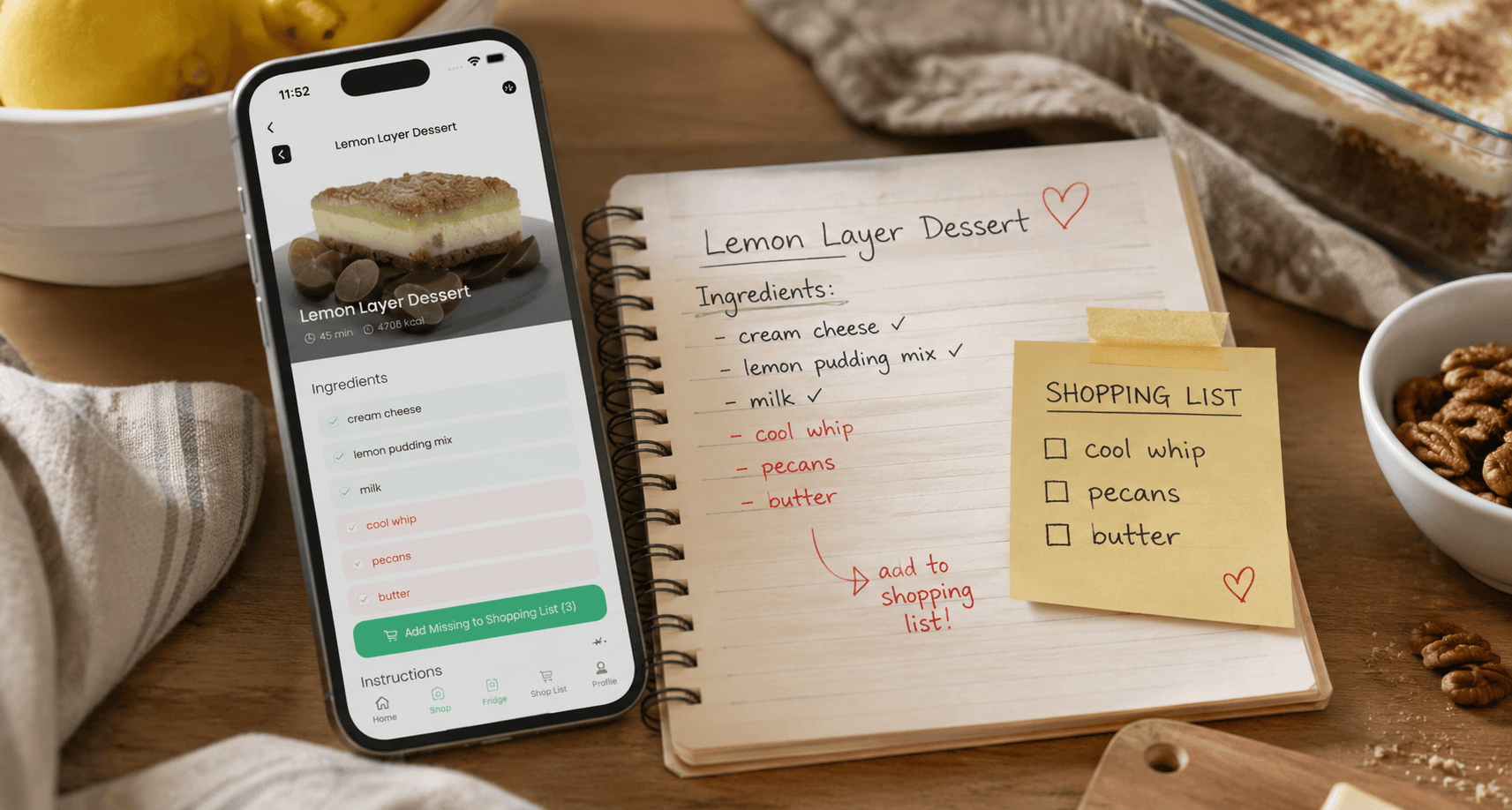 Smart shopping lists